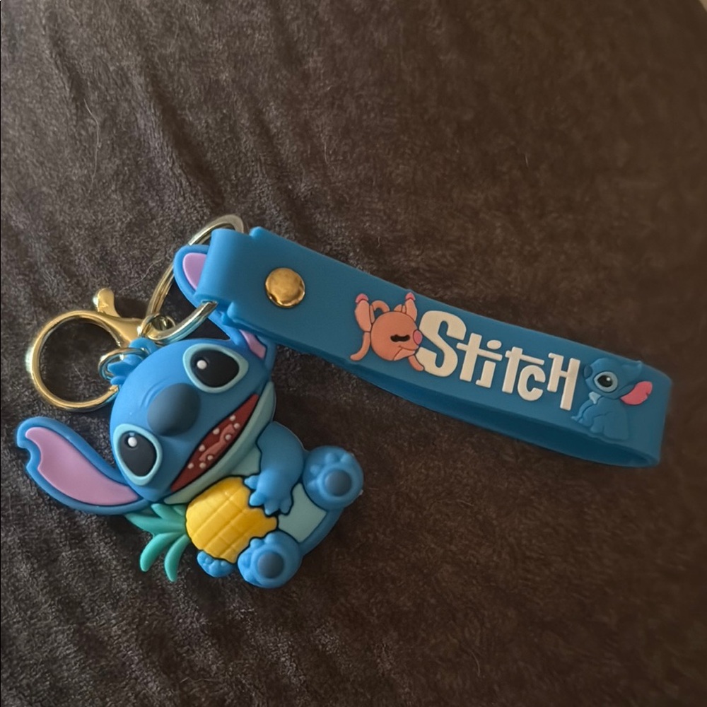 Stitch Blue Keychain Toy